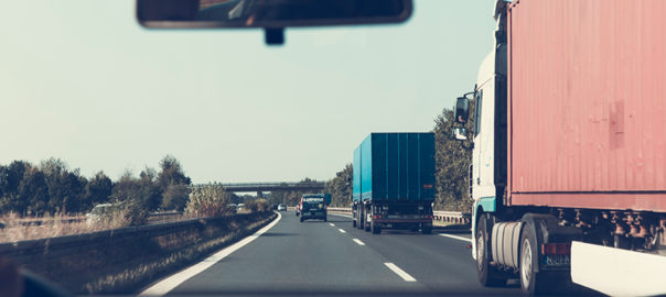 Semi-Trucks on the highway